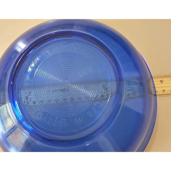 Pyrex Glass Mixing Bowls 1.5qt cobalt blue small 8.5" mixing dish nesting kitche - Picture 8 of 9